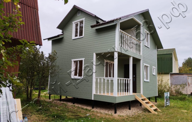 2 Каркасно-щитовой дом  Д-110, 7х6м, 84 М², Тверская область, Конаковский район, СНТ Ремонтник (17)